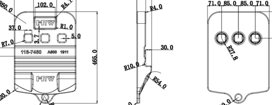 يلقي نصف السهم 42.5 كجم 116-7460-X980G 982M 986K 988F / 374385 5110B