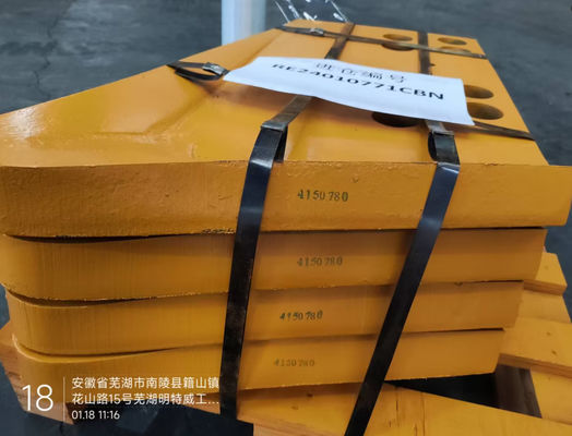 8E4545 جرافة نهاية قطعة (R) من الفولاذ البوروني MTW500 أو الفولاذ المانغنيزي MTW400