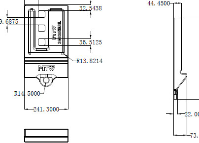 3G6395HAL مصبوب نصف سهم 3 ثقوب لون أصفر