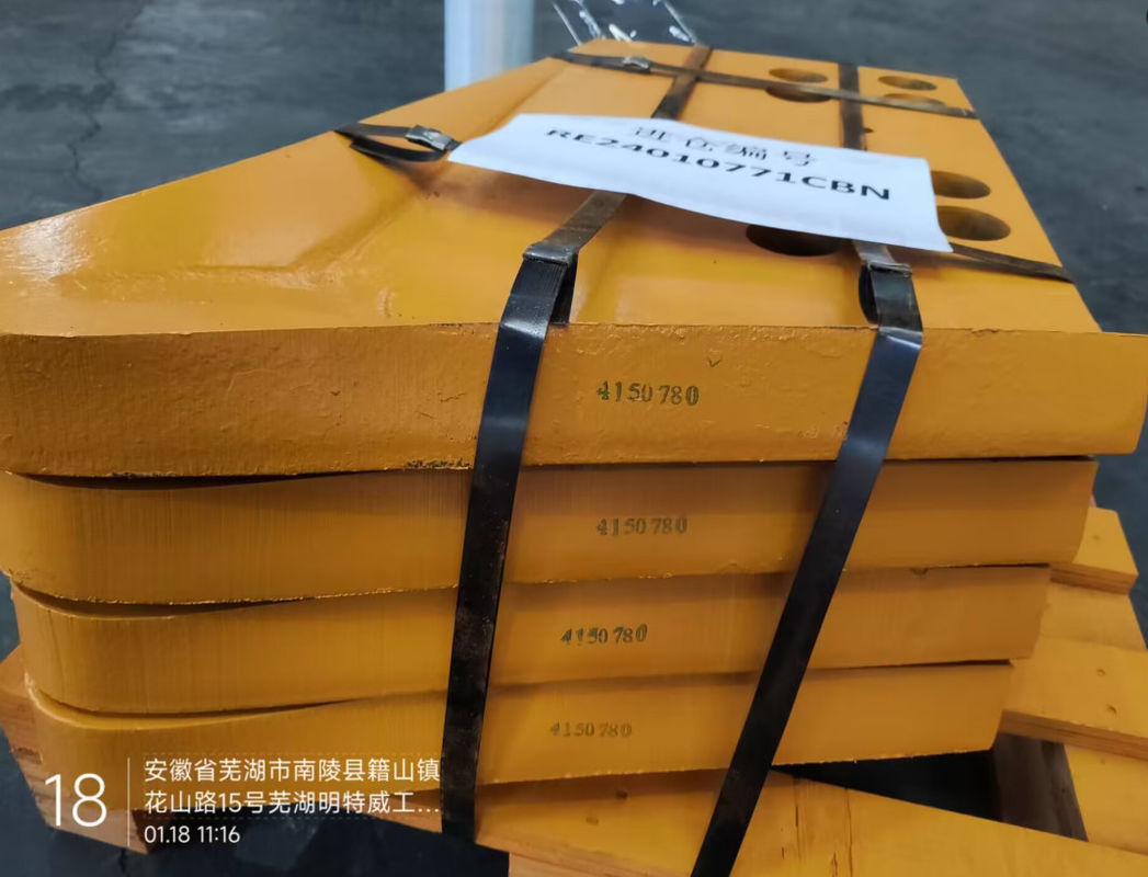 8E4545 جرافة نهاية قطعة (R) من الفولاذ البوروني MTW500 أو الفولاذ المانغنيزي MTW400