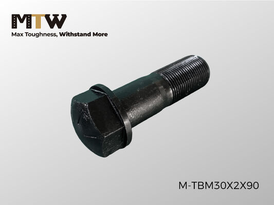 TBM30X2X90 Track Bolt M30×2.0×90 مثبت الهيكل السفلي للمعدات الثقيلة